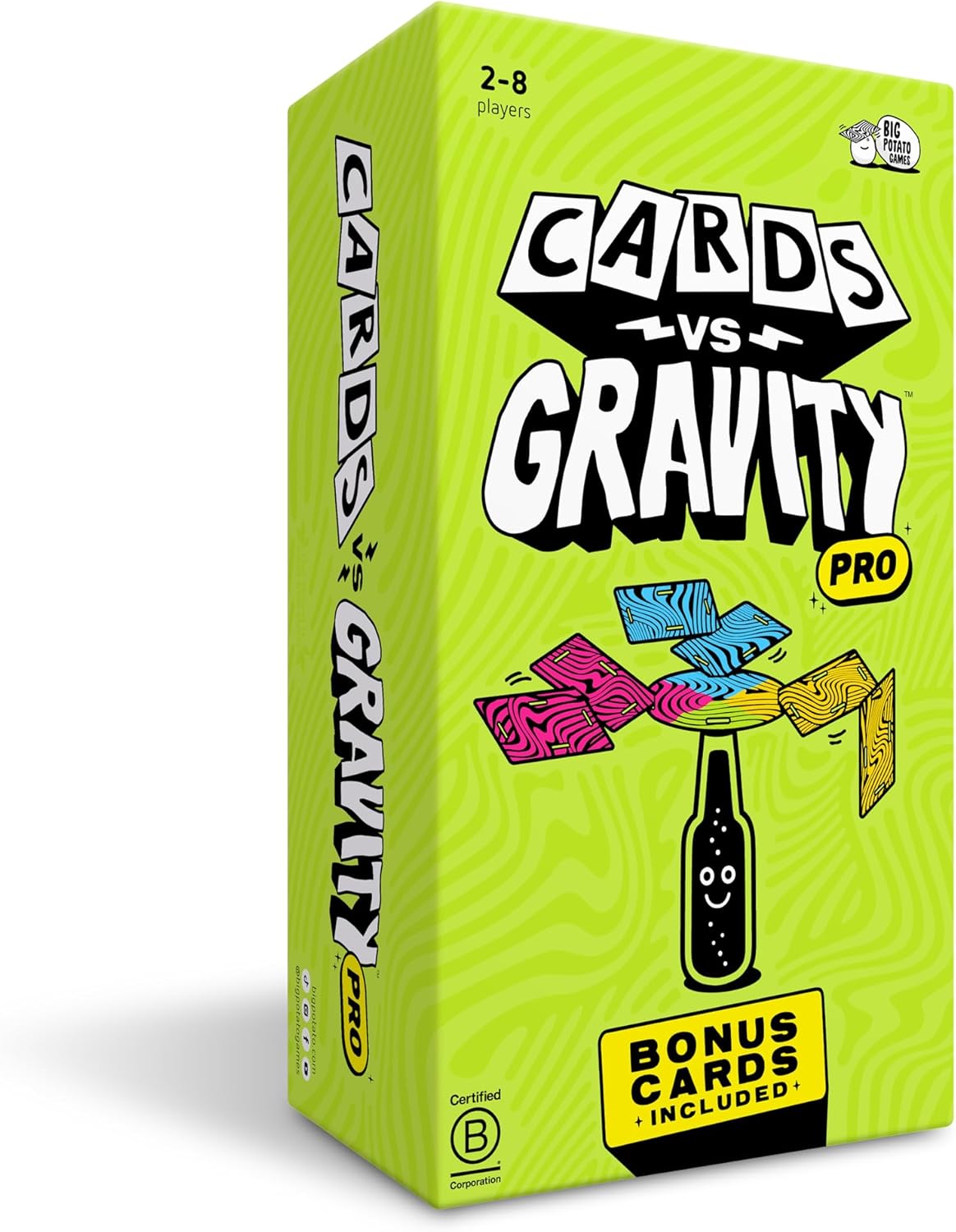 Big Potato Cards vs Gravity: The Gravity-Defying, Card-Balancing Game | Fun Card Game | 2+ players