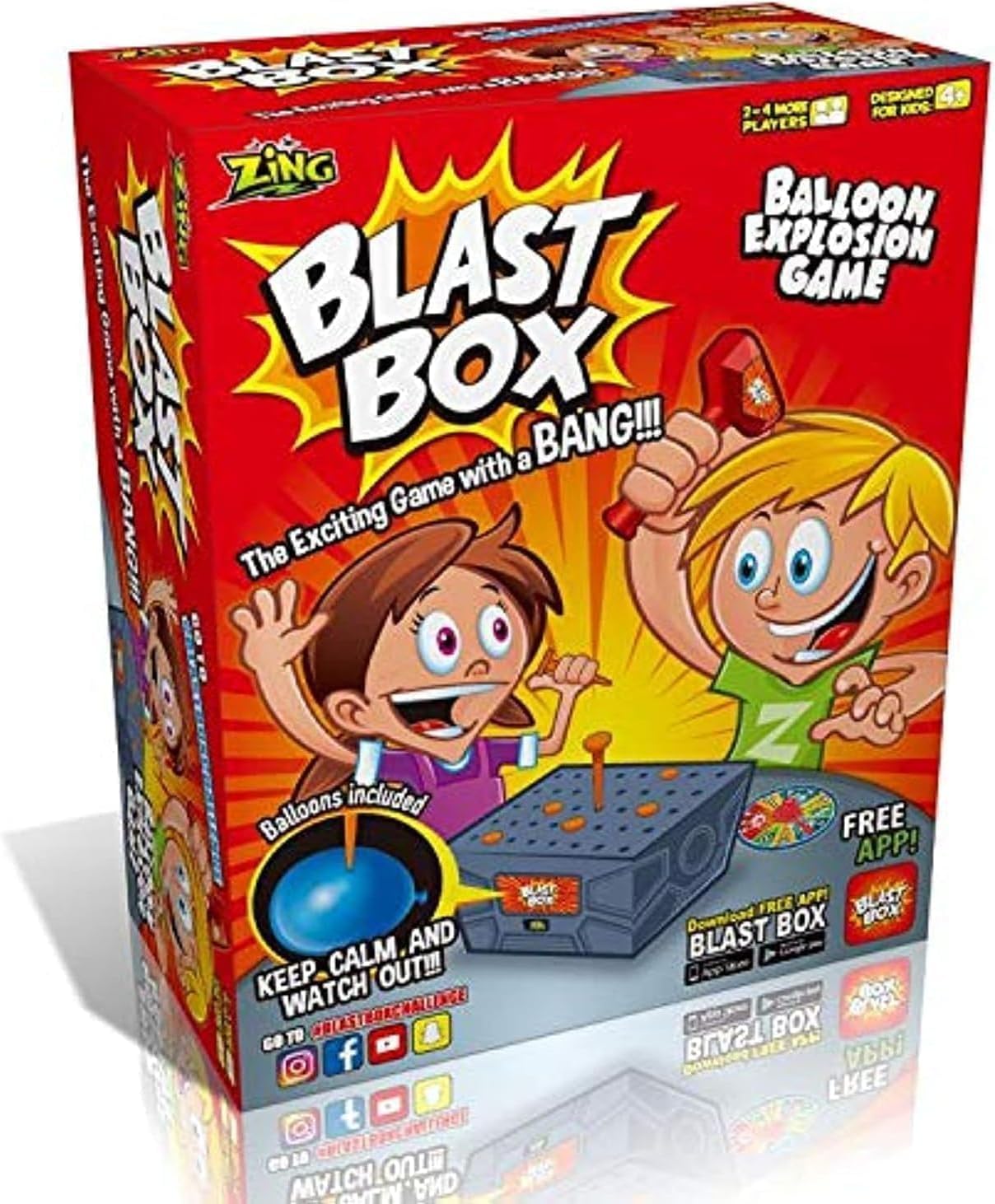 Blast Box | Blast Box Balloon Explosion Game | Balloon Burst Challenge Game For Kids & Family | Don't Pop It Party Game