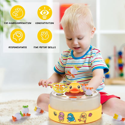 Montessori Sensory Toy Games for Kids Age 4-6,Bounce and Catch Duck Board Games for Kids 4-8,8-12,Duck Family Games Toys for 5-7 Boys Girls, Birthday Gifts for Toddlers