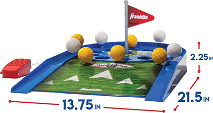 Franklin Sports Mini Putt Golf Game For Kids - Spin N' Electronic Putting Indoor + Toddlers Putter Balls Included, One Size