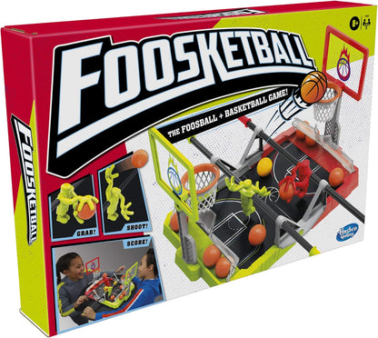 Hasbro Gaming Foosketball Game, The Foosball Plus Basketball Shoot And Score Shoot And Score Not Searched Tabletop Game For Kids Ages 8 And Up, For 2 Players