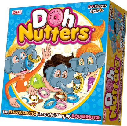 IDEAL | Doh Nutters: The elefantastic game of picking up doughnuts! | Kids Games | For 2-4 Players | Ages 4+